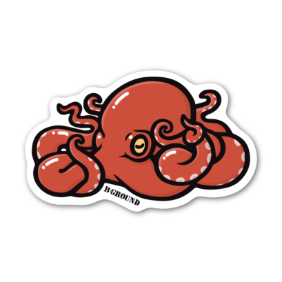 【新入荷・2サイズあり】タコステッカー